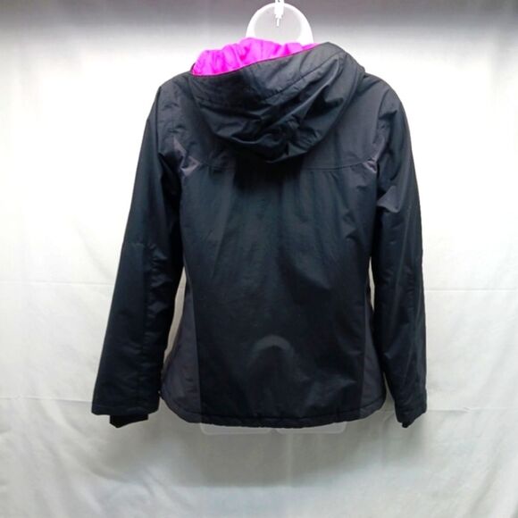 Columbia Thermal Coil Hooded Jacket Women Small. Black/ Pink. Full Zippers..... - Picture 3 of 15